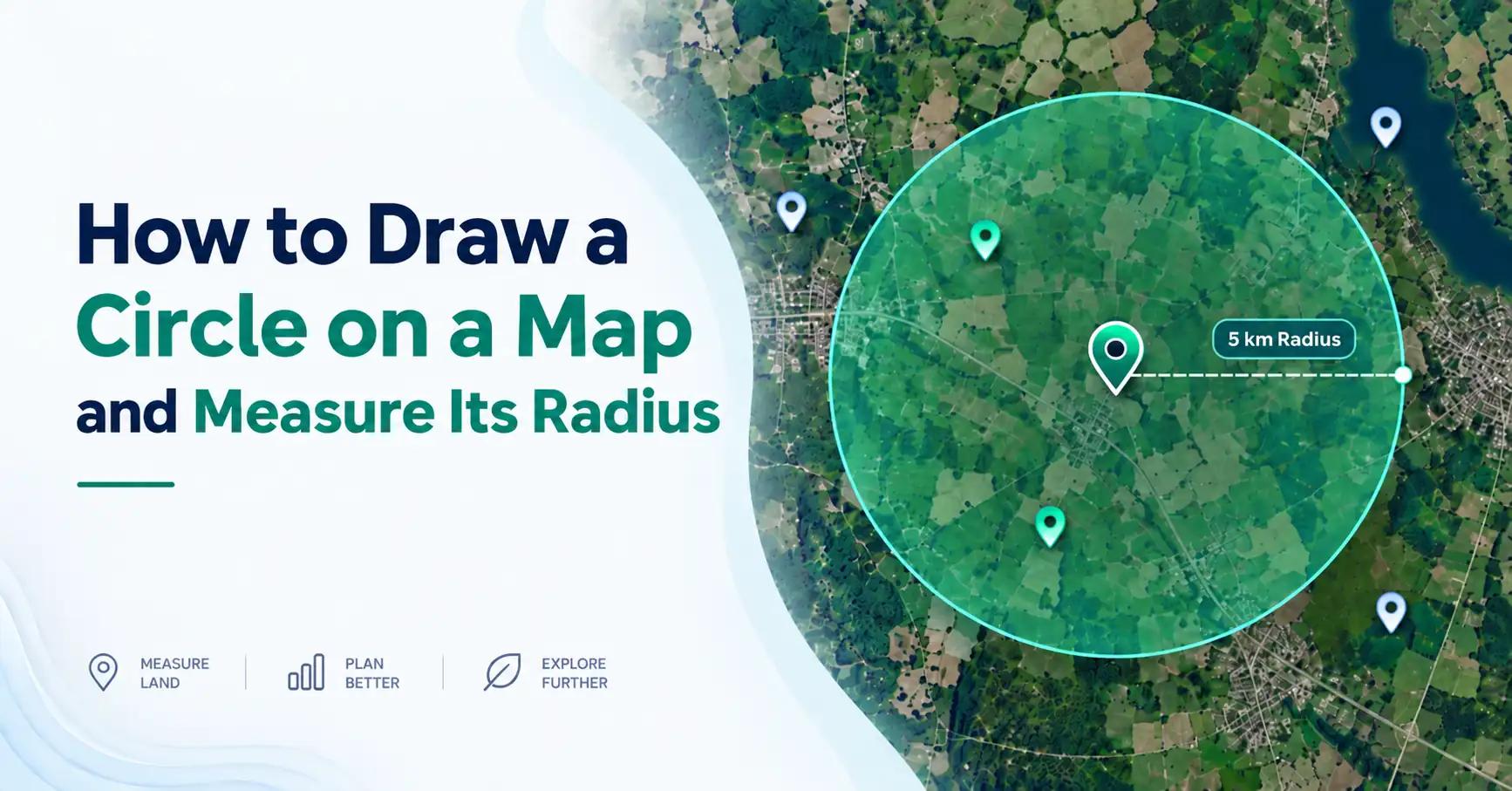 How to Draw a Circle on a Map and Measure Radius