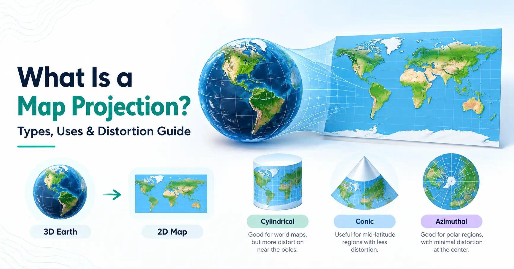 What Is a Map Projection? Types, Uses & Distortion Guide