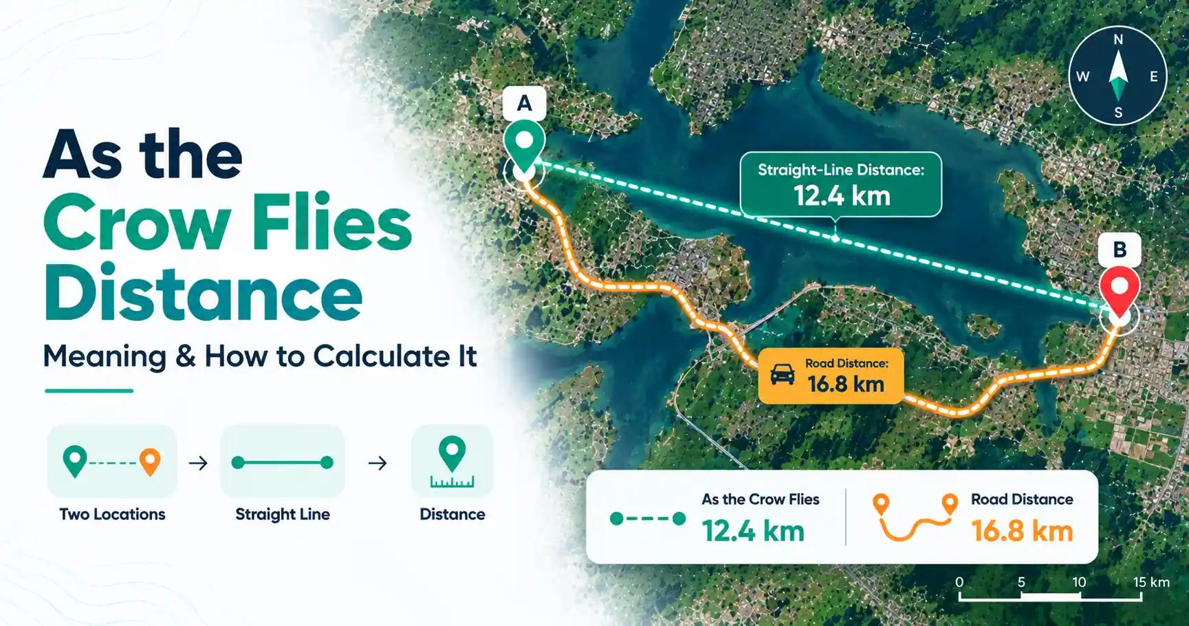 As the Crow Flies Distance: Meaning & How to Calculate It