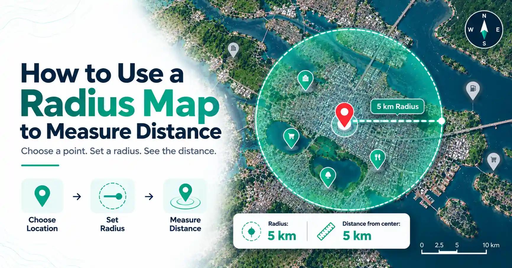How to Use a Radius Map to Measure Distance