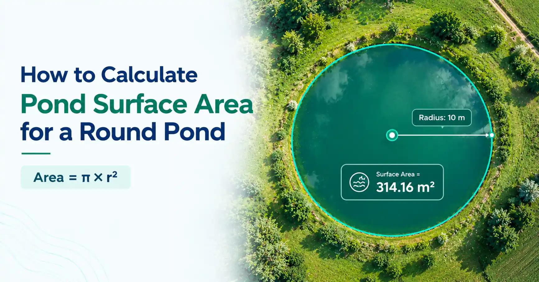 How to Calculate Pond Surface Area for a Round Pond
